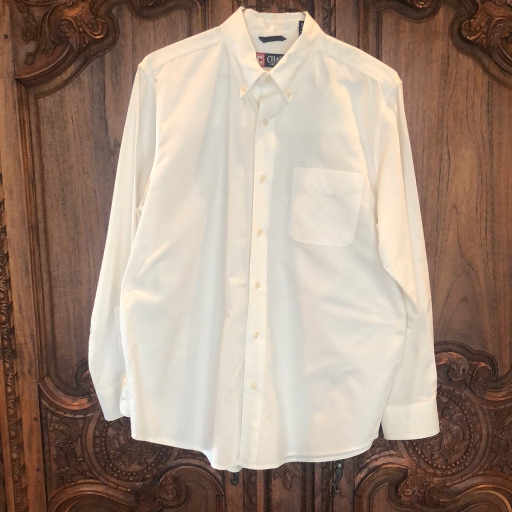 Men’s Medium Chaps White Oxford